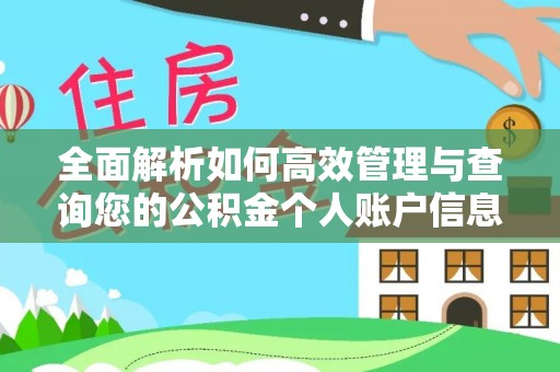 宝应县全面解析如何高效管理与查询您的公积金个人账户信息